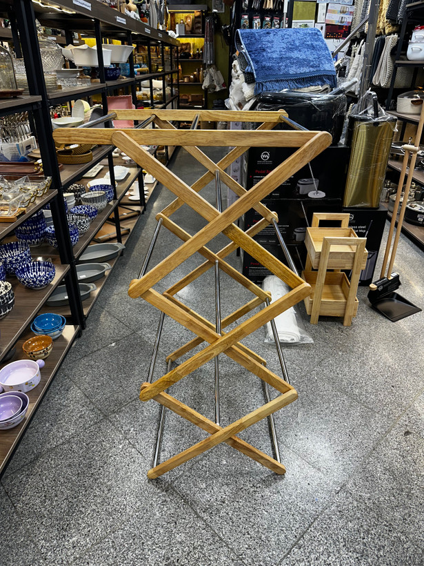 بند رخت چوب و استیل مهسان Mahsan wood and steel clothesline