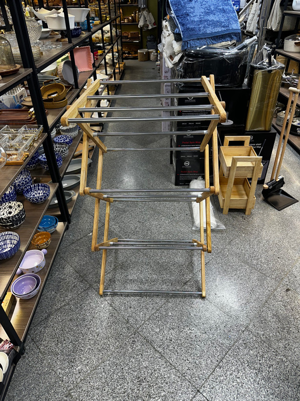 بند رخت چوب و استیل مهسان Mahsan wood and steel clothesline