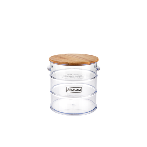 بشکه نشکن 5 لیتری درب چوبی آریاسام unbreakable barrel with wooden lid