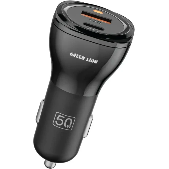 شارژر فندکی گرین لاین مدل 50W دو پورت