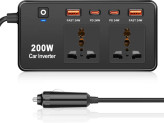 اینورتر فندکی گرین لاین مدل GC-200 ظرفیت ۲۰۰ وات