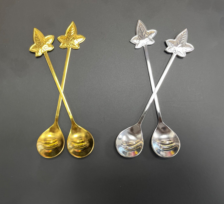 قاشق چای طرح گلبرگ 6 عددی برند گویلون Petal design teaspoon brand Gvilon