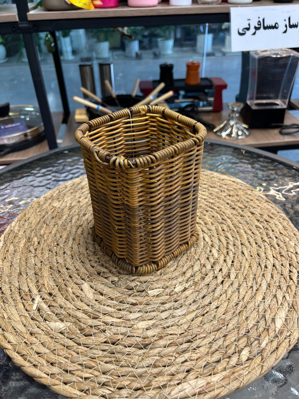 جا قاشقی حصیری برند گیتا Gita brand spoon holder wicker