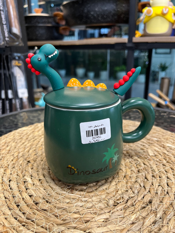 ماگ سرامیکی مدل دایناسور Dinosaur ceramic mug