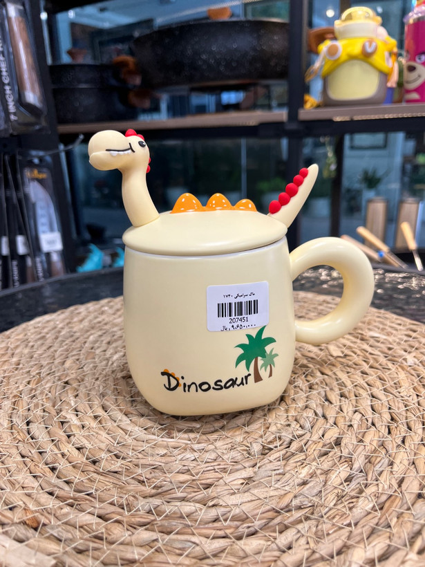 ماگ سرامیکی مدل دایناسور Dinosaur ceramic mug
