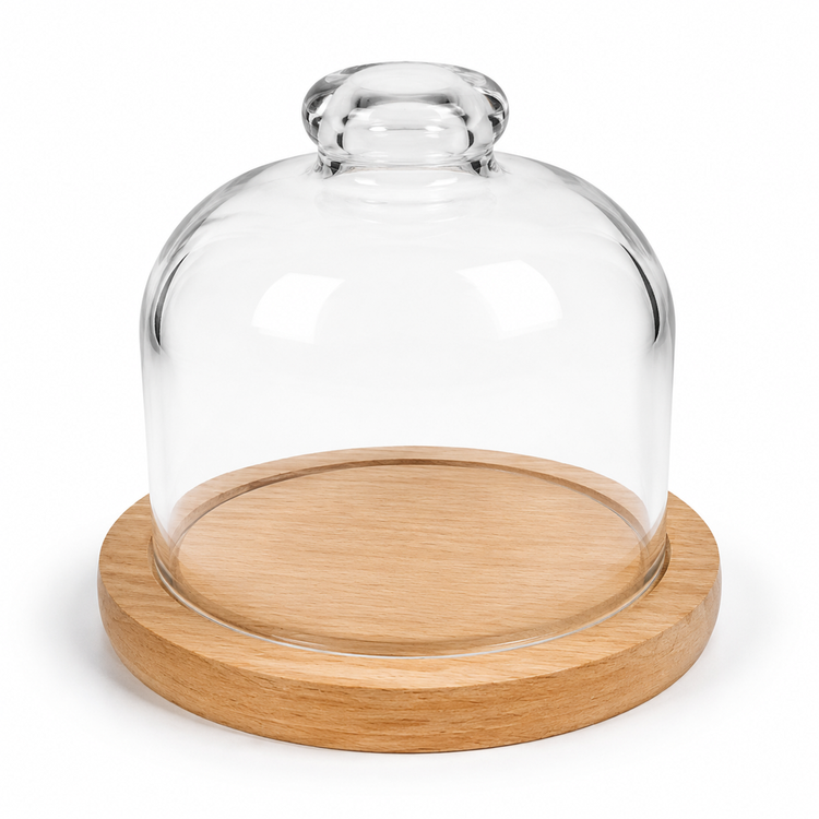 ظرف سرو کیک کوچک کف چوبی برند لیمون Lemon brand wooden bottom cupcake serving dish