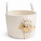 باکس عروس لاندری بافت بزرگ طرح گوسفند Large woven laundry bridal box with sheep design
