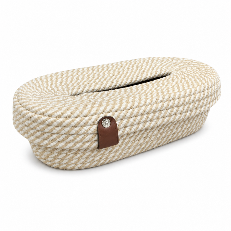 جا دستمال بافت ساده بیضی Plain oval tissue napkin holder