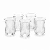 لیوان کمر باریک 6 عددی شیشه ای 6-piece glass slim waist mug
