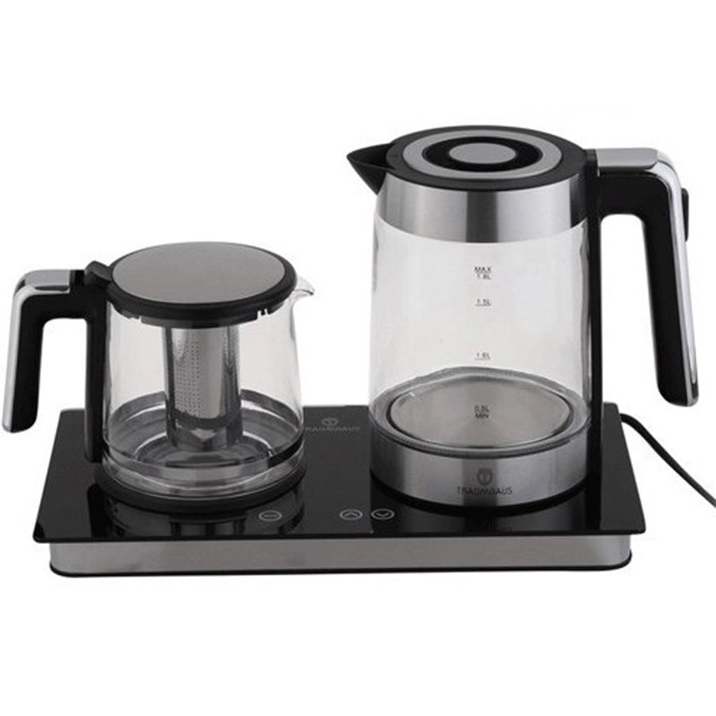 چای ساز ترام هاوس مدل TT12180 ظرفیت ۱.۸ لیتر با کتری شیشه ای Tram House Tea Maker Model TT12180, 1.8 liter capacity with glass kettle