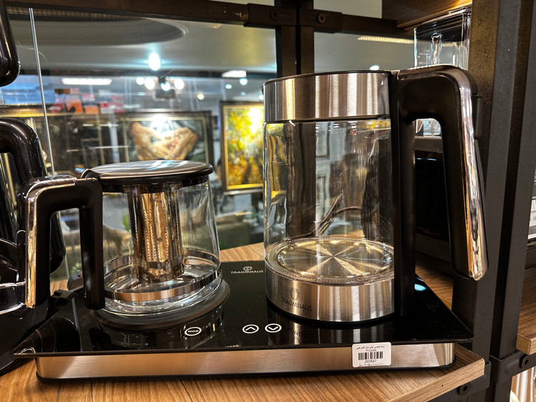چای ساز ترام هاوس مدل TT12180 ظرفیت ۱.۸ لیتر با کتری شیشه ای Tram House Tea Maker Model TT12180, 1.8 liter capacity with glass kettle