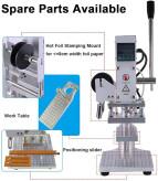 دستگاه پرس حرارتی میبوکا، حکاکی و چاپ فویل روی چرم MIBOCA press machine, engraving and foil printing on leather