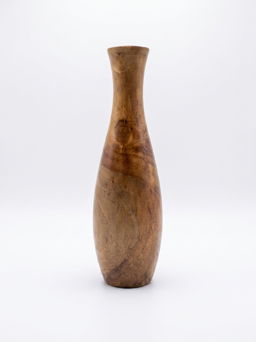 گلدان چوبی بلند Tall wooden vase