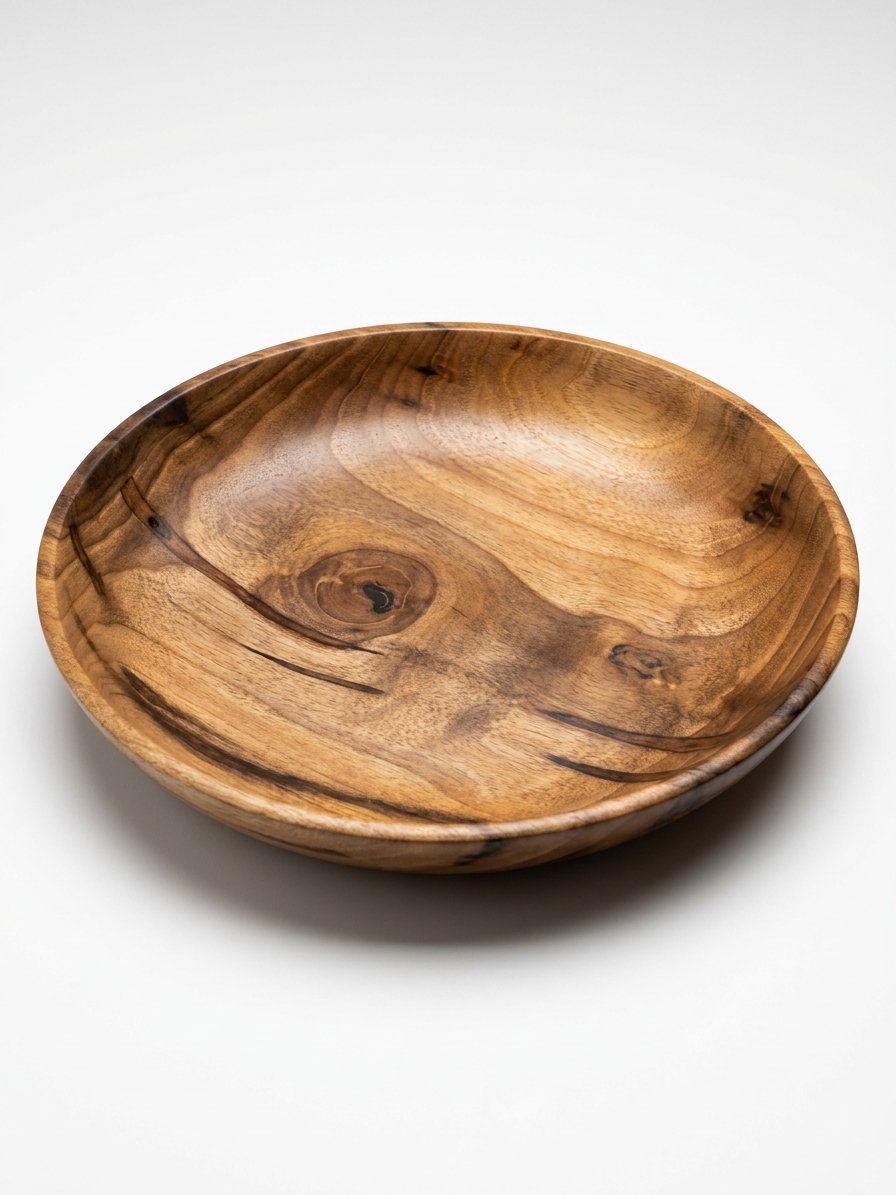 میوه خوری چوبی بدون پایه  wooden fruit bowl whitout a base