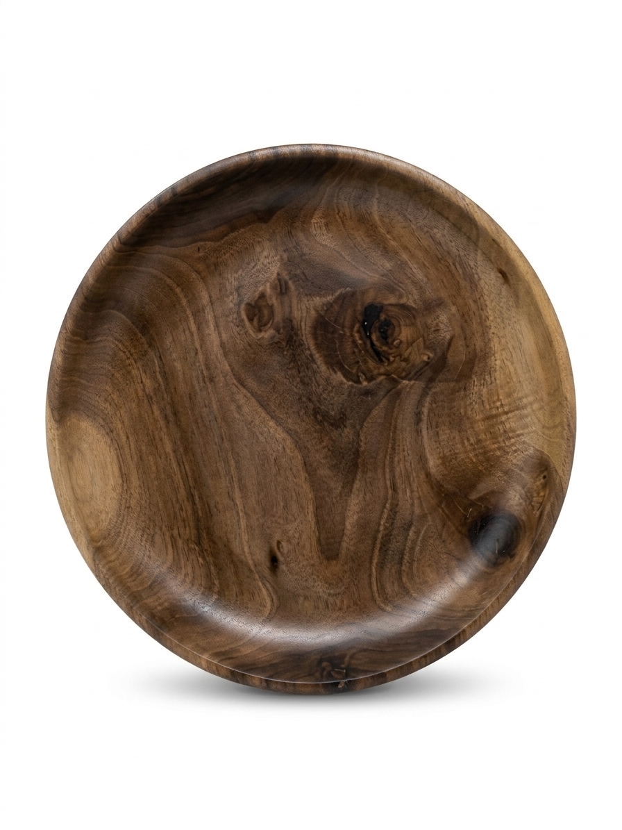 میوه خوری چوبی بدون پایه  wooden fruit bowl whitout a base