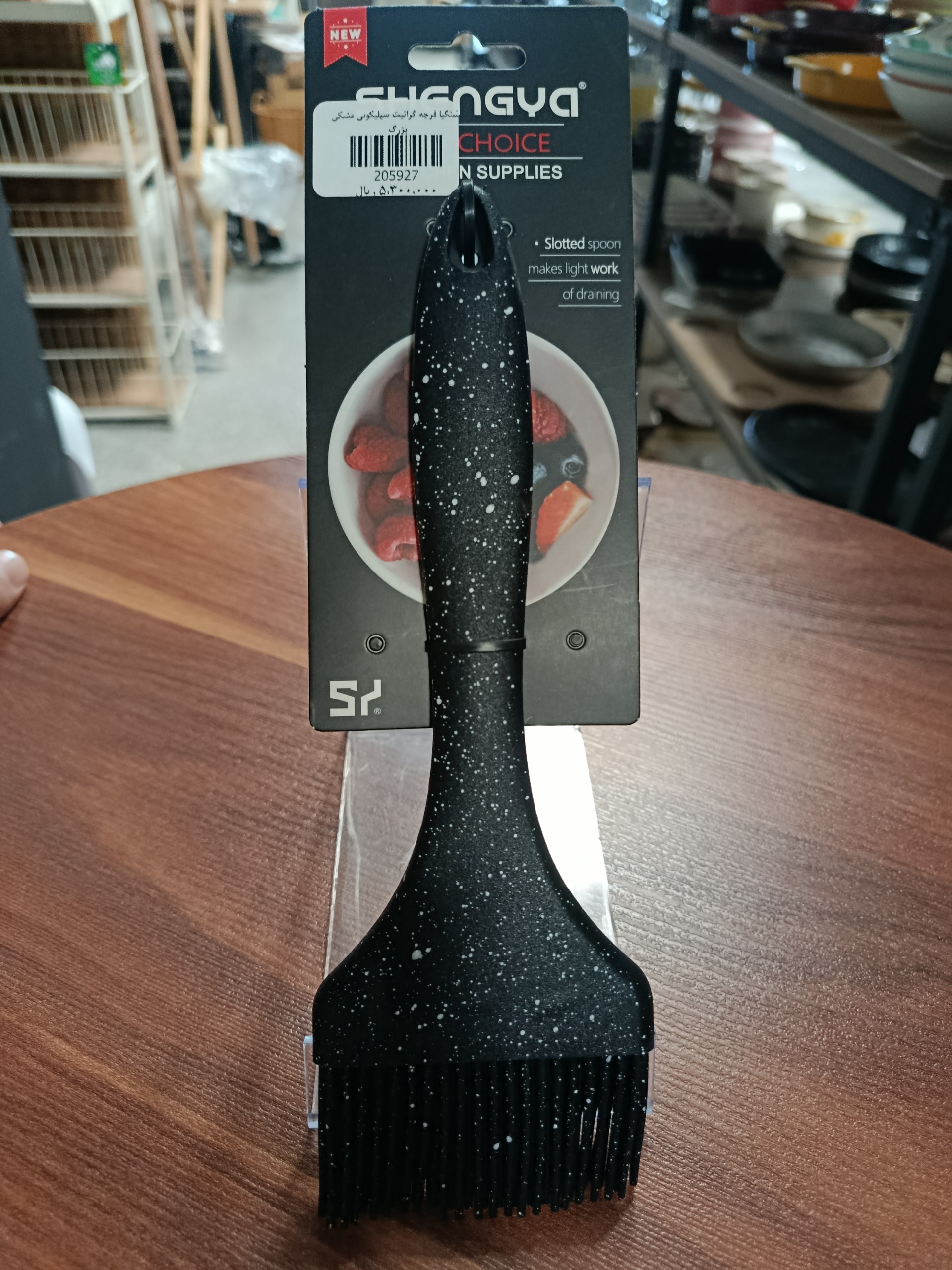 فرچه گرانیت سیلیکون مشکی بزرگ  Large black silicone granite brush