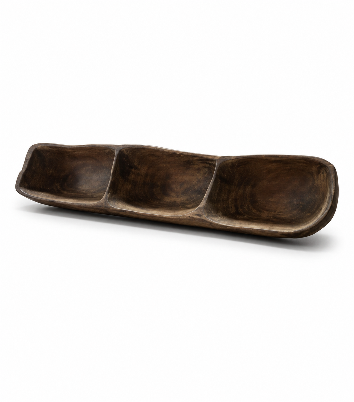 مزه خوری چوبی 3 خانه  3-Compartment Wooden Appetizer Tray