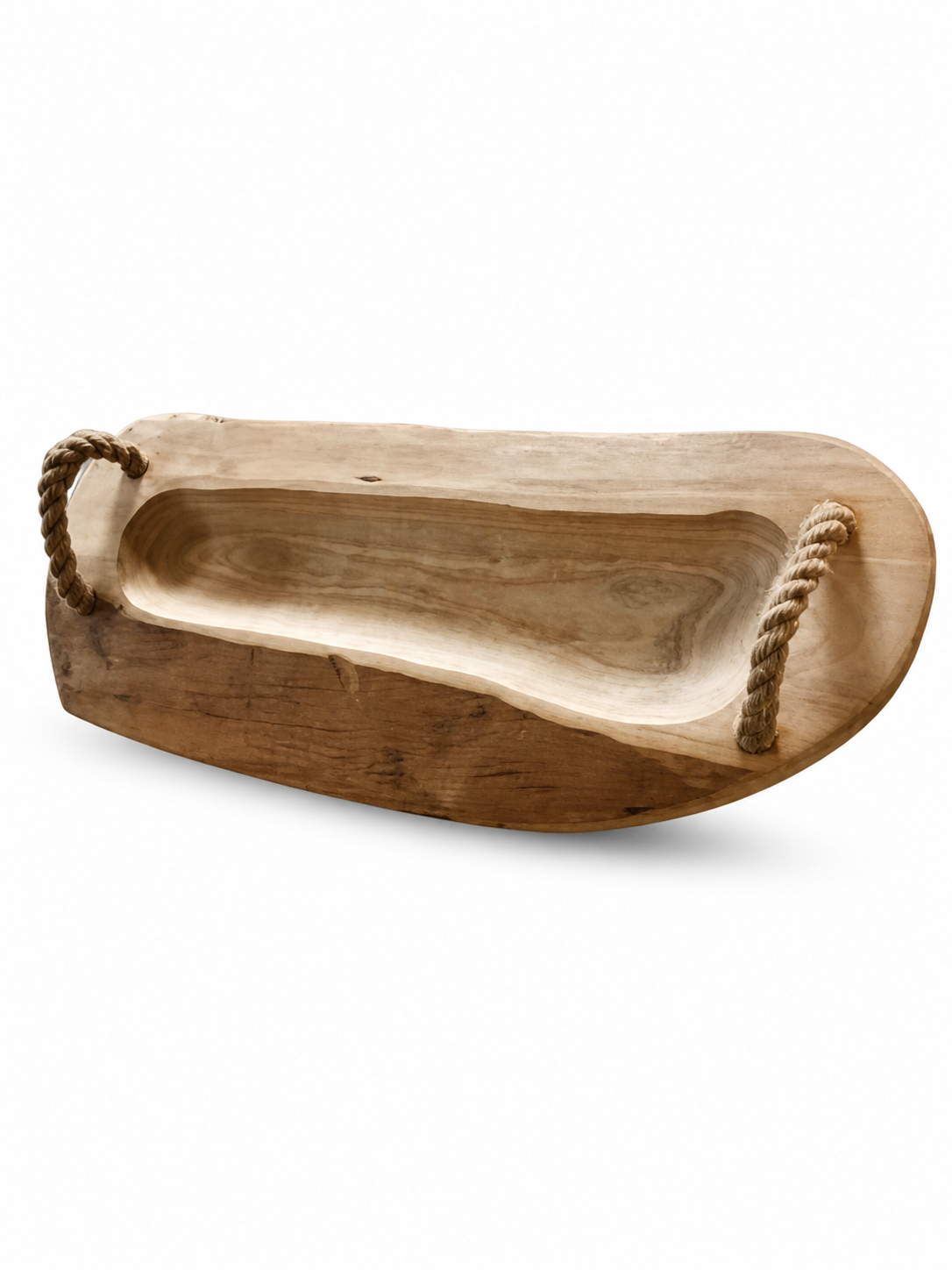 روستیک چوبی دسته کنفی Rustic style with jute handles