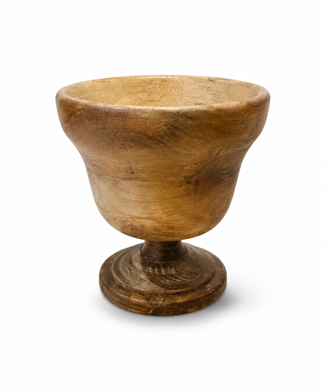 طرف چوبی پایه دار  Wooden container with a stand