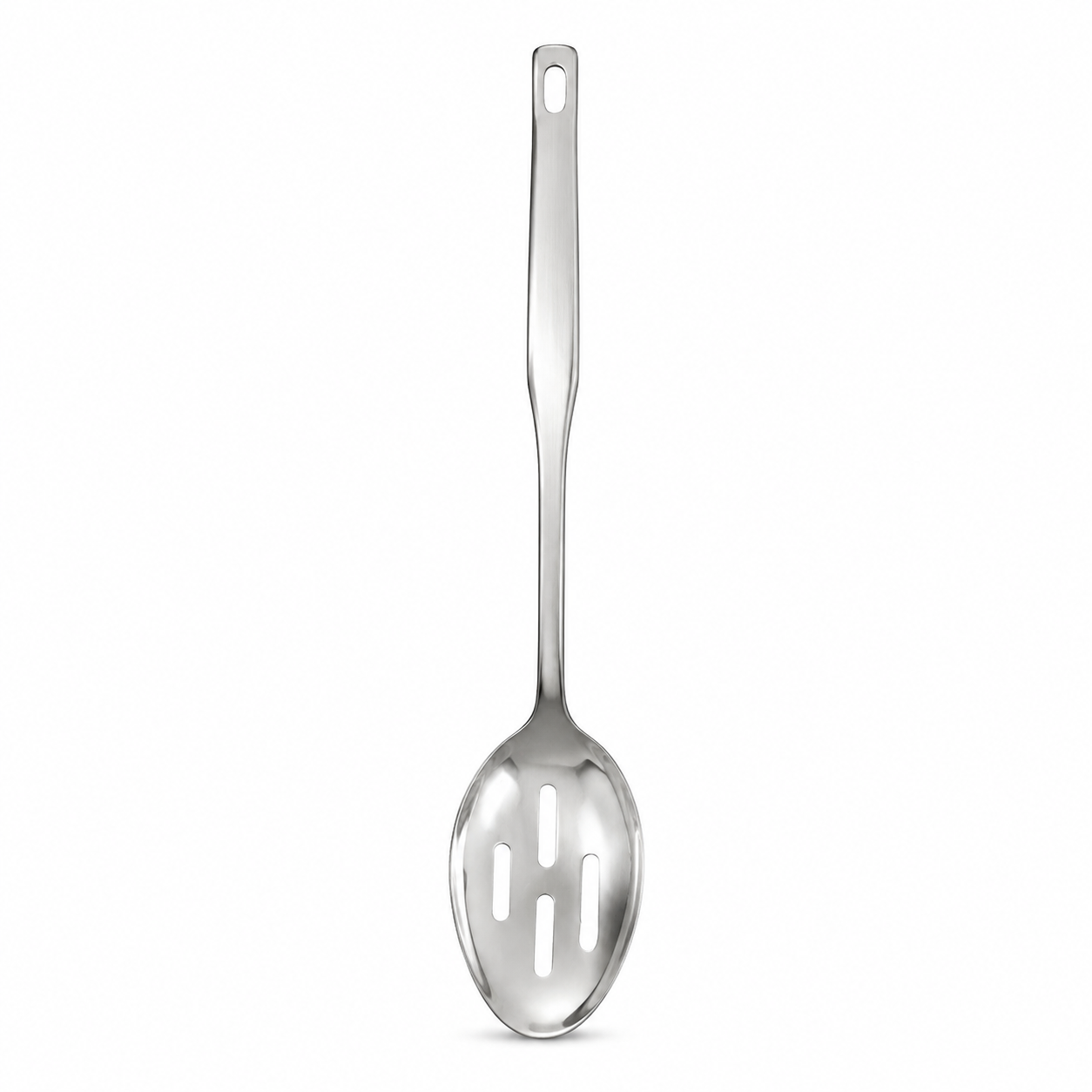 قاشق خورش شیاردار استیل Stainless steel slotted soup spoon
