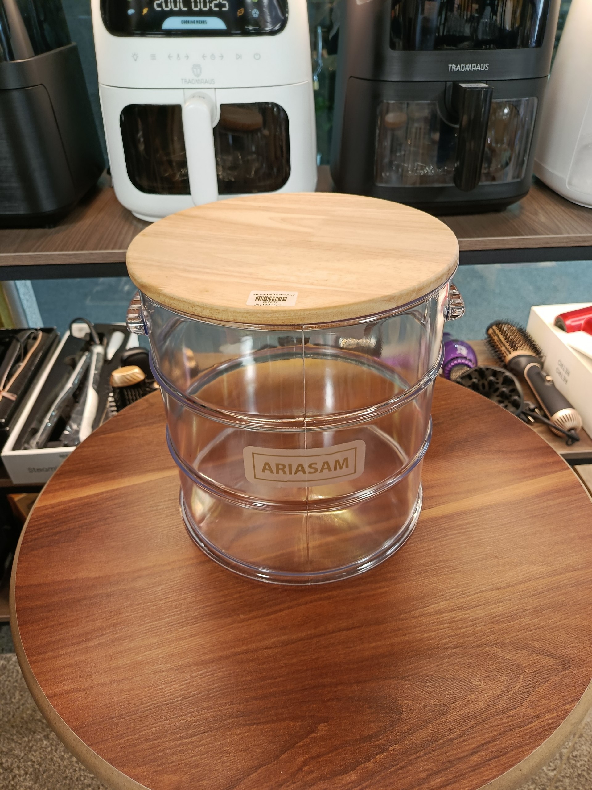بشکه ۱۰ لیتری درب چوب 10 liter barrel with wooden lid