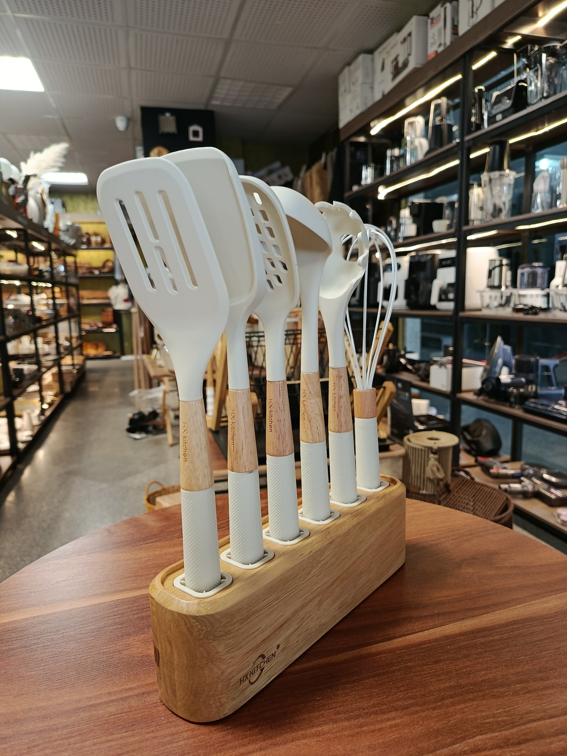 ست کفگیر ملاقه چوبی استندار Standard wooden ladle spatula set
