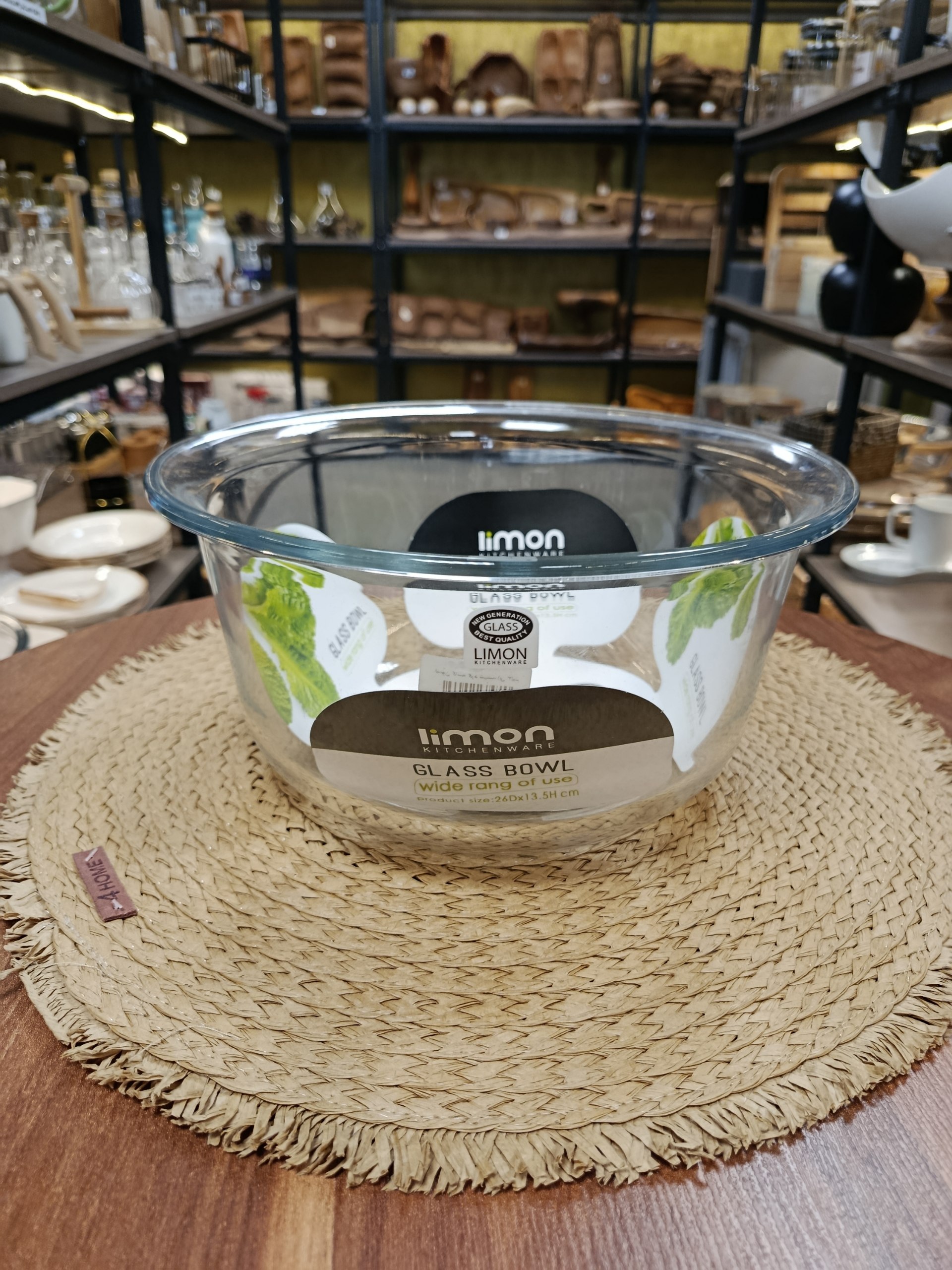 کاسه گرد شیشه ای ۳ لیتر 3-Liter Round Glass Bowl