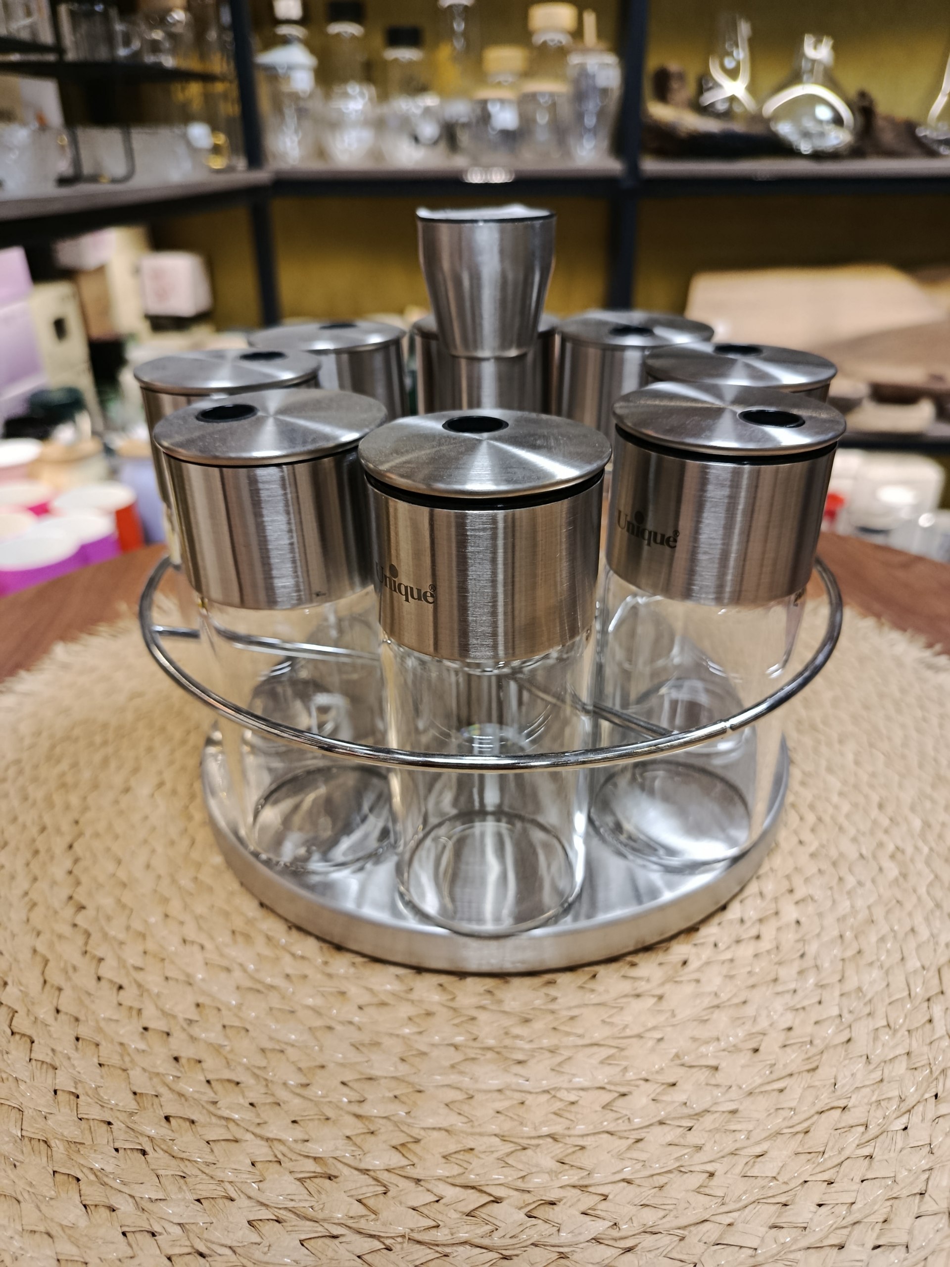 ادویه گردان ۸ عددی 8-Piece Rotating Spice Rack