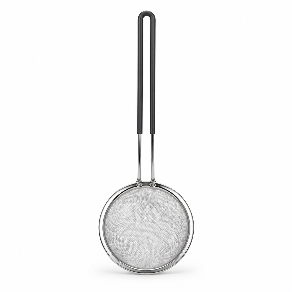 صافی روغن دسته مشکی بزرگ Large black handle oil strainer