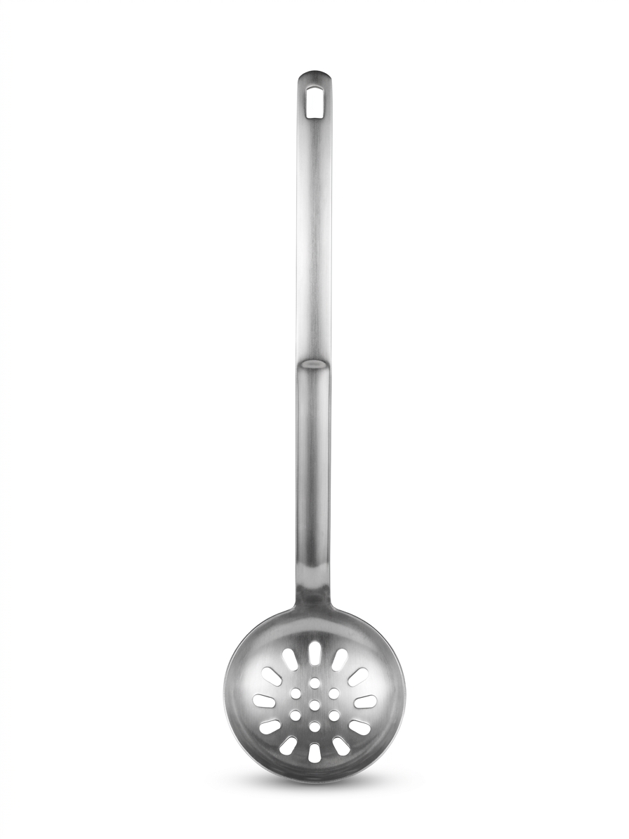 ملاقه ابکش کوچک استیل  Small slotted ladle steel