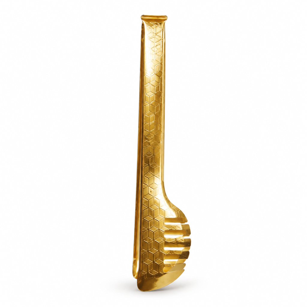 انبر سالاد  طلایی سه بعدی 3D Gold Salad Tongs