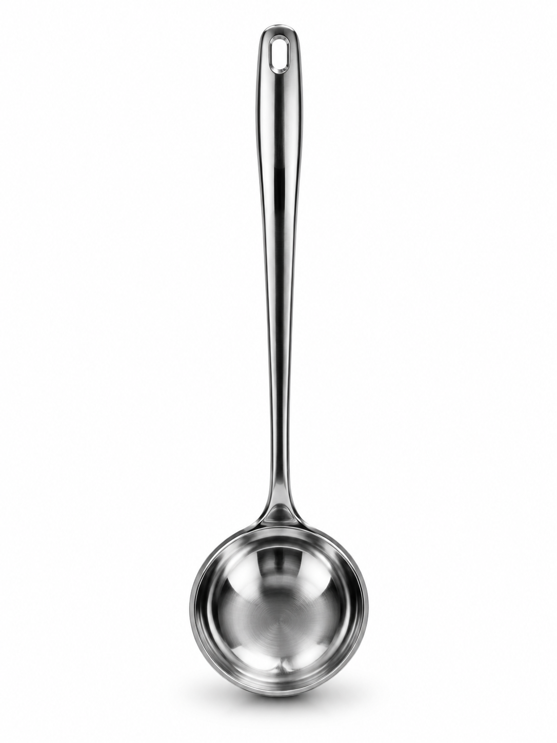 ملاقه استیل براق بزرگ Large shiny stainless steel ladle