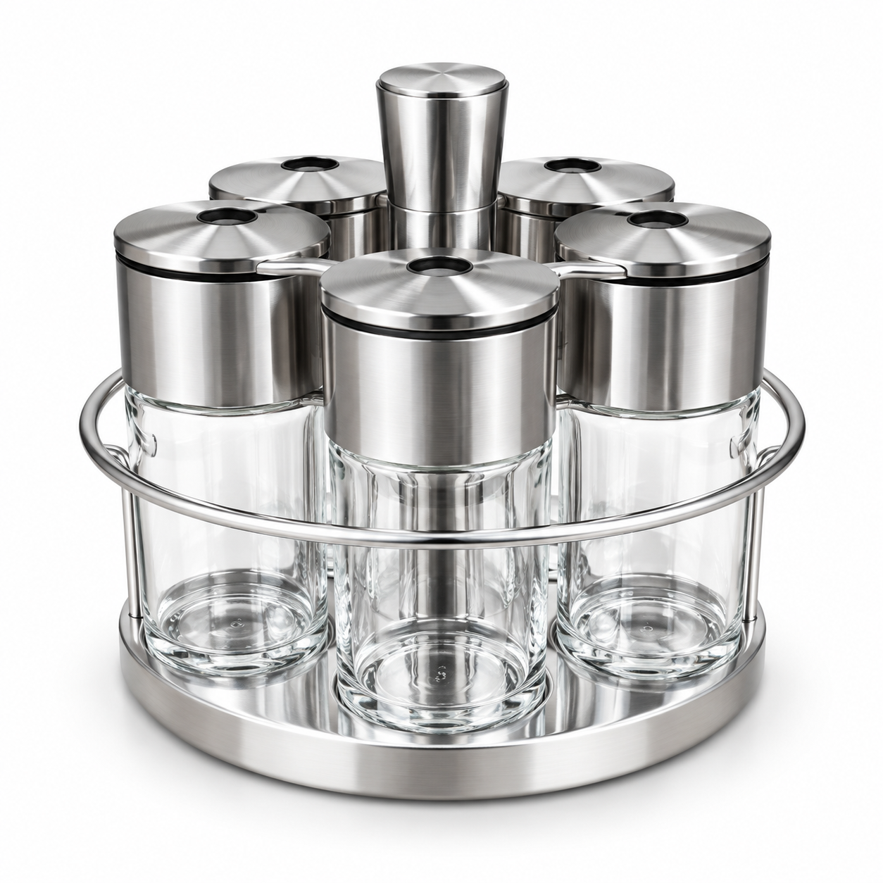 جا ادویه گردان ۸ عددی 8-Piece Rotating Spice Rack