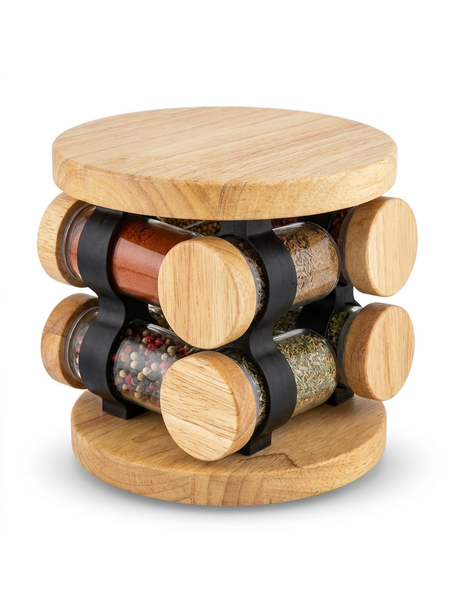 جا ادویه 8 عددی گردان لیمون Limon 8-Piece Rotating Spice Rack
