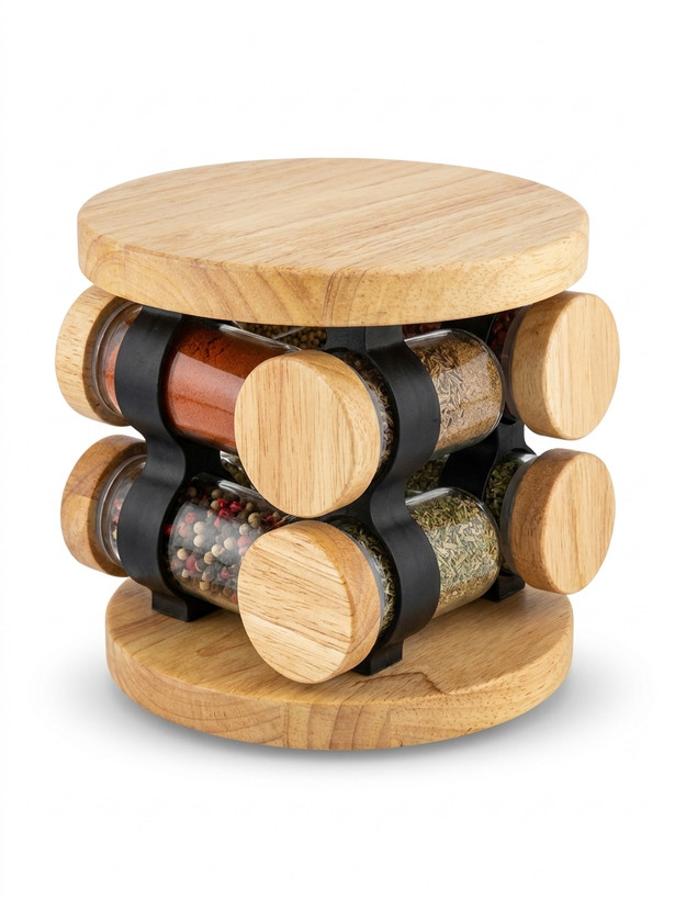 جا ادویه 8 عددی گردان لیمون Limon 8-Piece Rotating Spice Rack