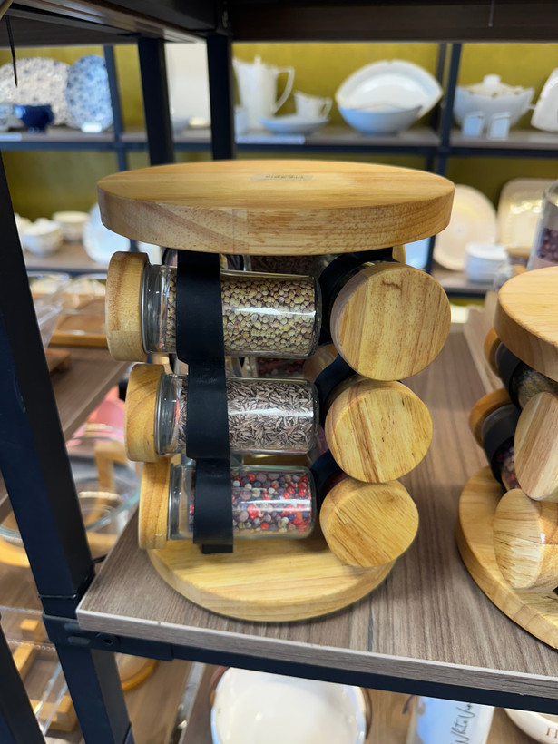 جا ادویه ۱۲ عددی گردان لیمون Limon 12-Piece Rotating Spice Rack