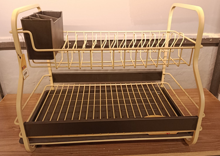 آبچکان پروفیلی دو طبقه کرمی بی وی کی BVK Cream Two-Tier Profile Dish Rack