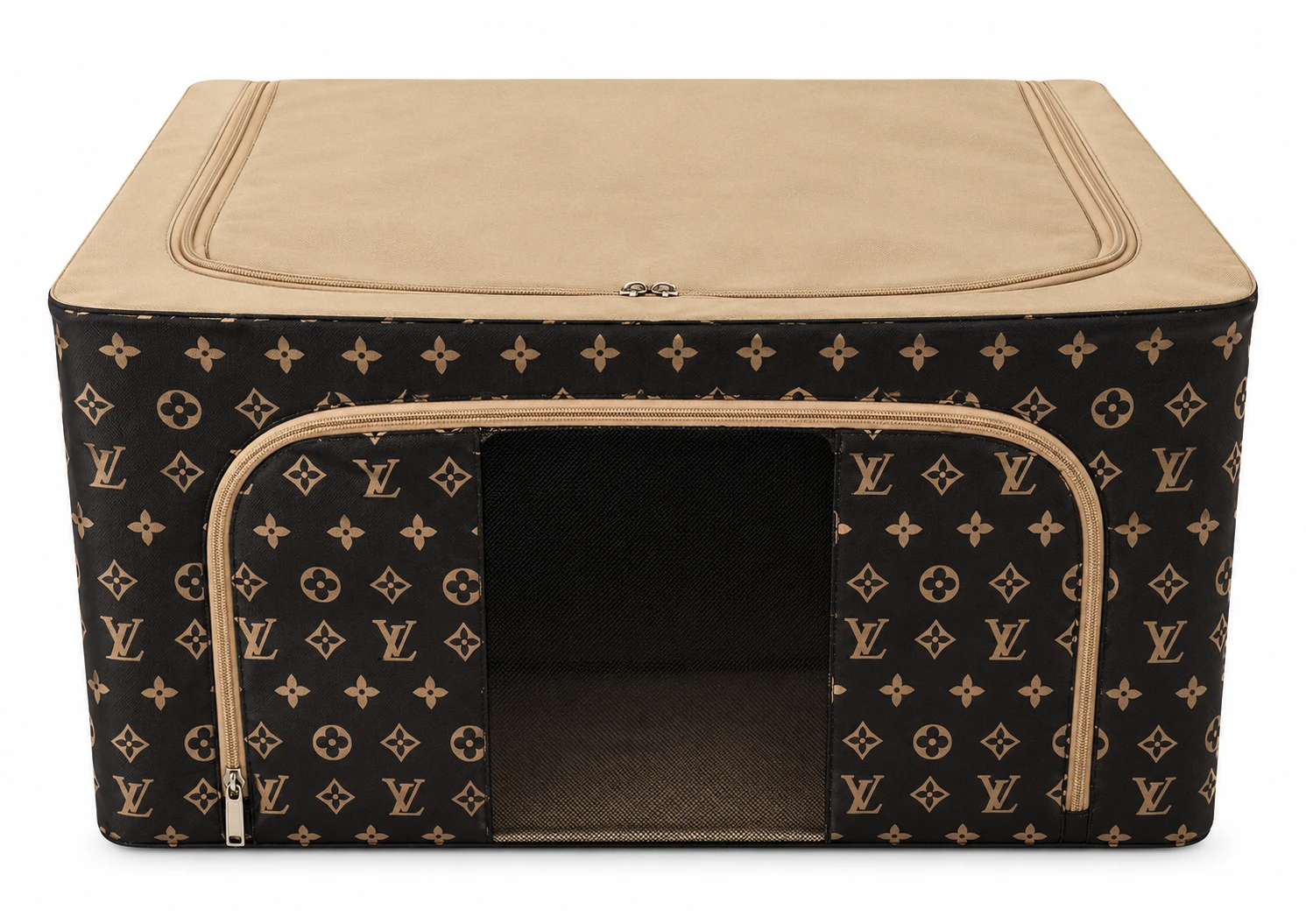 باکس فلزی طرح لویی ویتون Louis Vuitton-style metal box