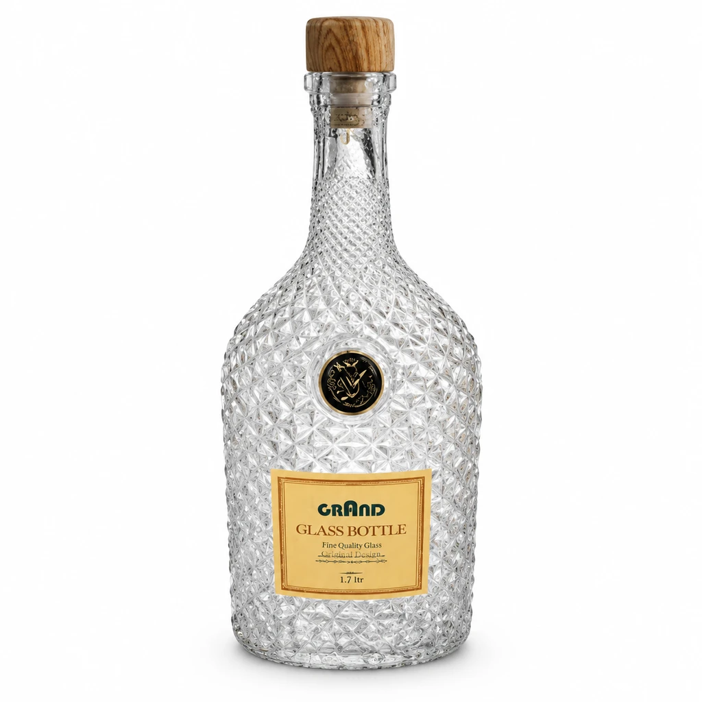بطری در چوبی گرند Grand Wooden-Topped Bottle