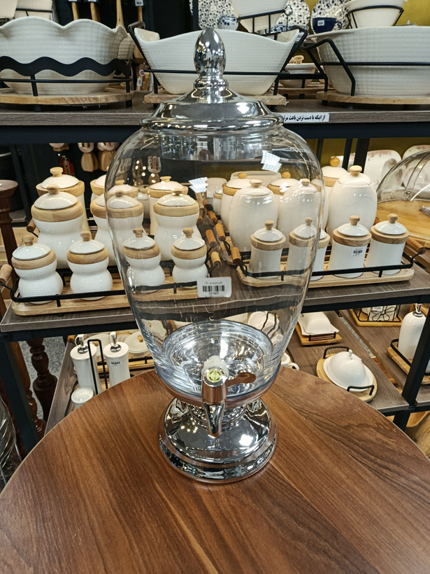 کلمن شیشه ای Glass beverage dispenser