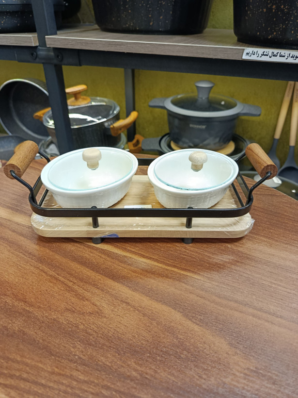 اردو خوری بیضی ۲ عددی Set of 2 Oval Serving Dishes