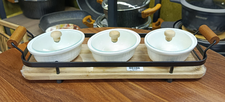 اردو خوری بیضی ۳ عددی Set of 3 Oval Serving Dishes
