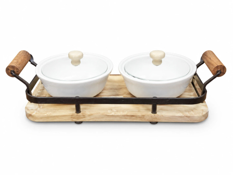اردو خوری بیضی ۲ عددی Set of 2 Oval Serving Dishes