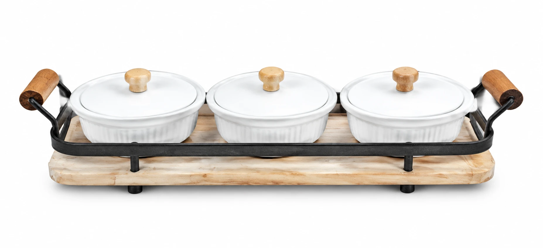 اردو خوری بیضی ۳ عددی Set of 3 Oval Serving Dishes
