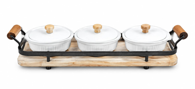 اردو خوری بیضی ۳ عددی Set of 3 Oval Serving Dishes