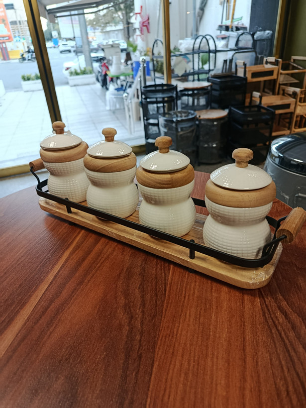 ست جا ادویه ۴ تکه 4-Piece Spice Set