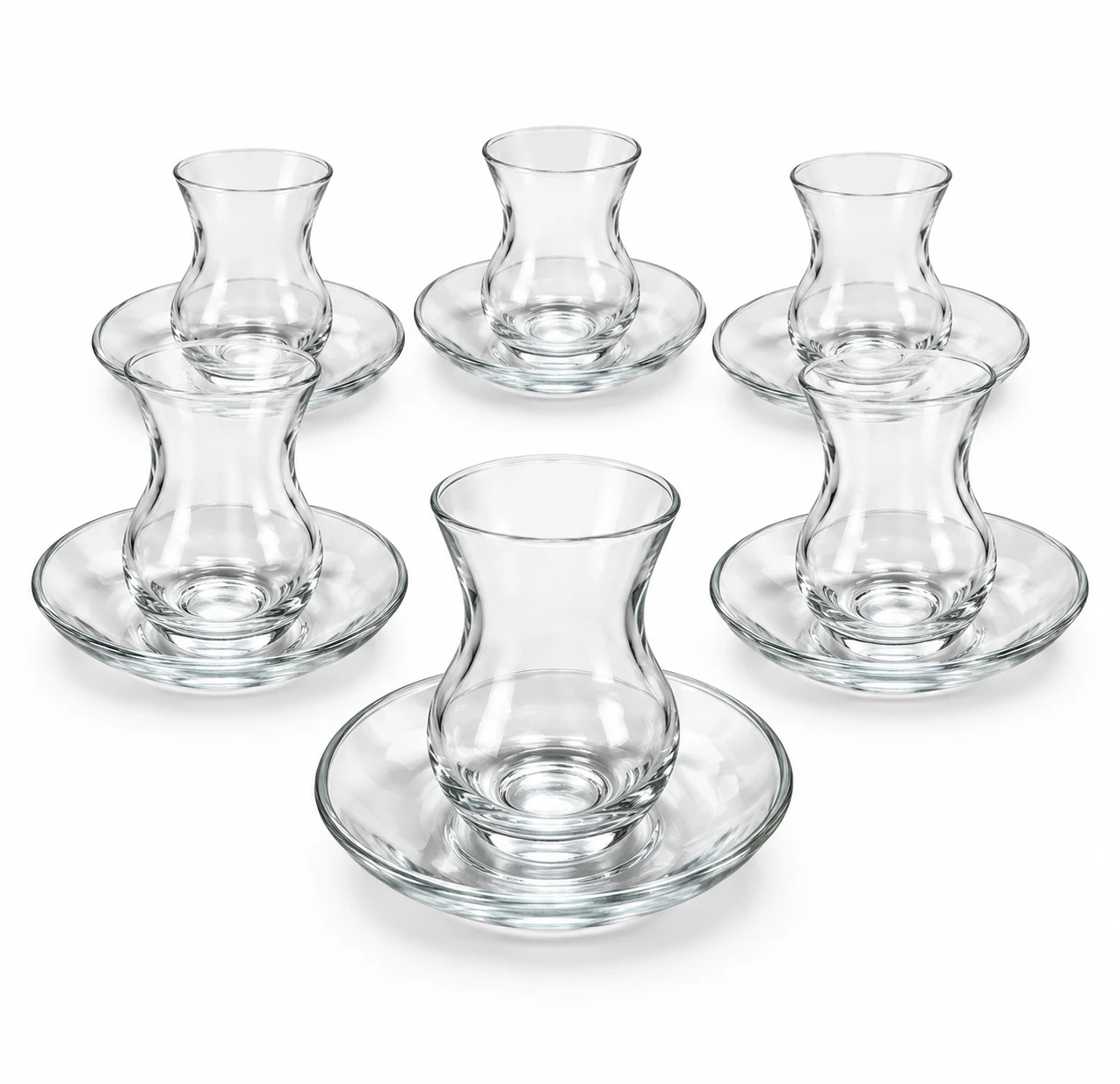 استکان نعلبکی پاشا باغچه دانتل Tea glass and saucer Pasabahce Dantel