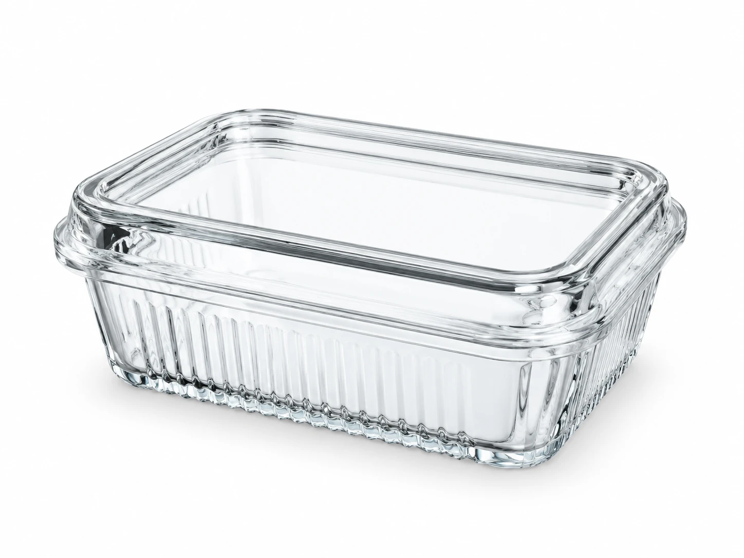 جا کره ای شیشه ای لیمون  Limon Glass Butter Dish