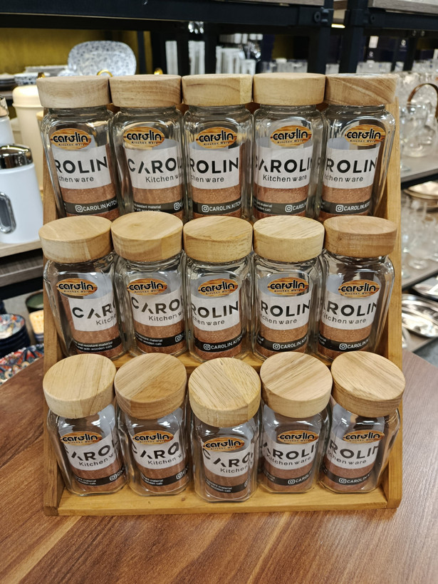 جا ادویه استندار ۱۵ عددی کارولین Caroline 15-Piece Spice Rack Set