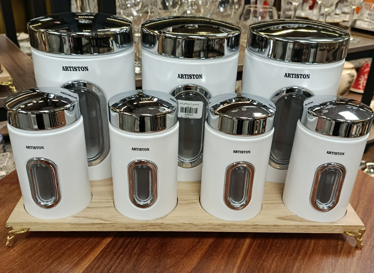 پاسماوری ۸ پارچ ارتیستون Artiston 8-Piece Kitchen Canister Set